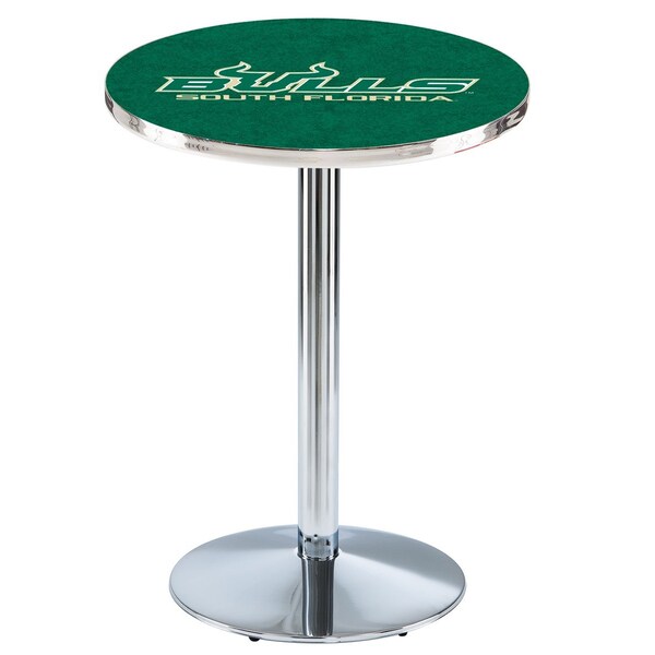 42" Chrome South Florida Pub Table